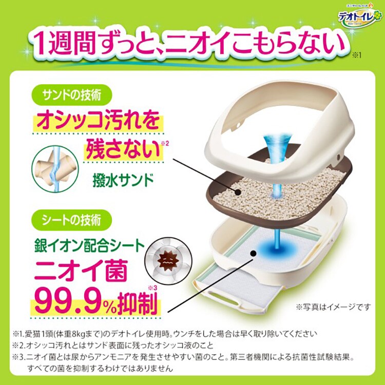 ユニ・チャーム デオトイレ フード付き本体セット ナチュラルアイボリー 【プラザセレクト】