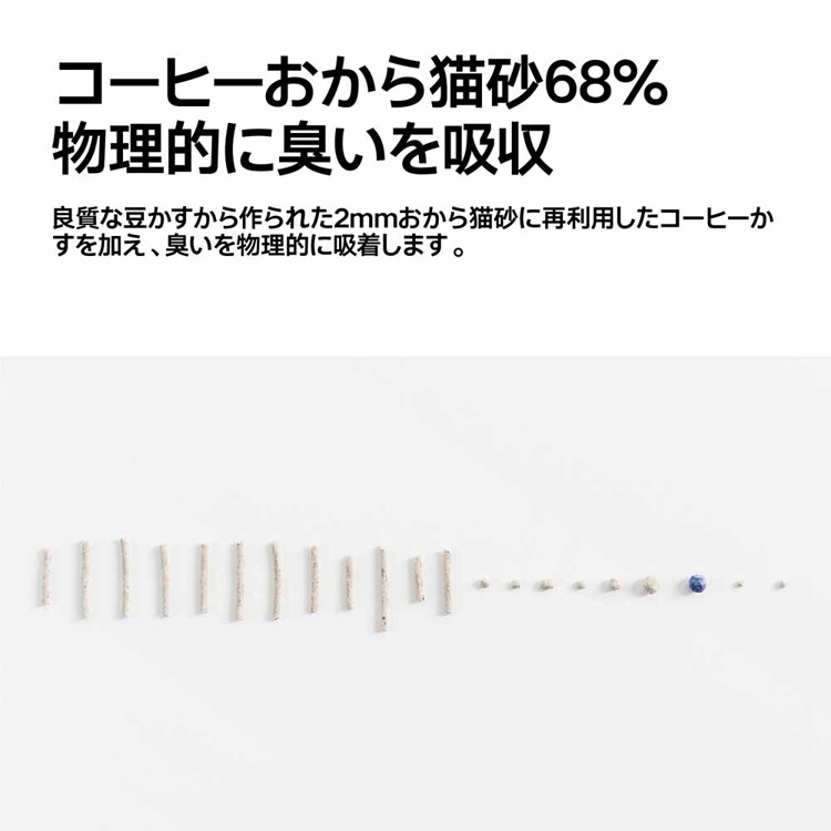 コーヒーベントナイトミックス猫砂 2.4kg PD1616M1X1 【プラザセレクト】