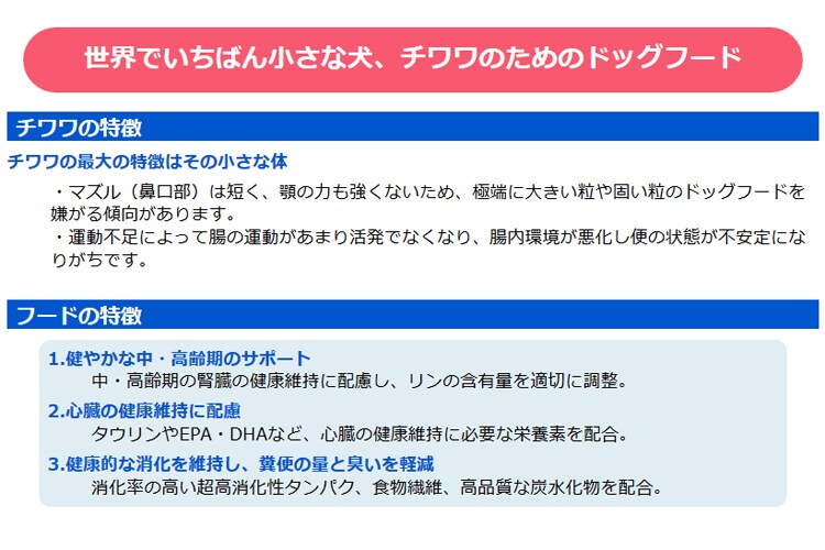 ロイヤルカナン チワワ 中・高齢犬用 800g・1.5kg・3kg