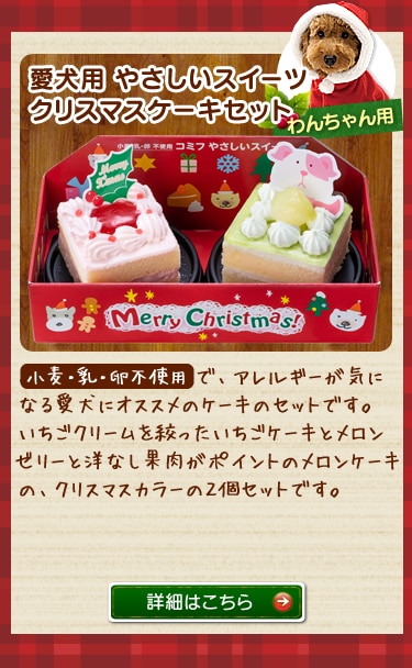 愛犬用 やさしいスイーツ クリスマスケーキセット