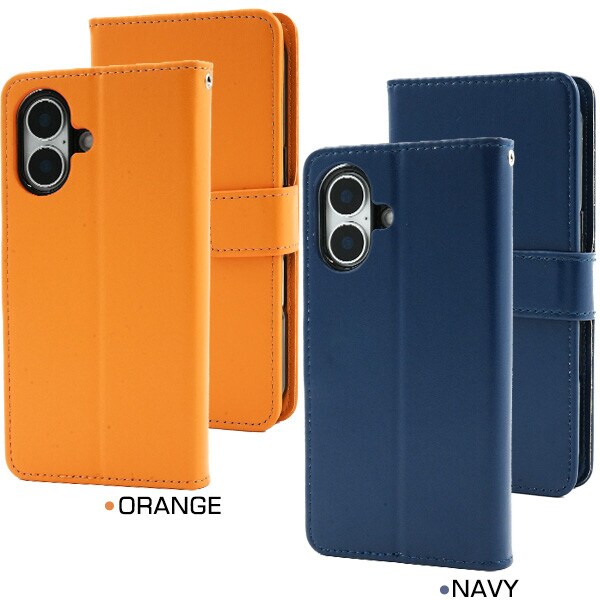 ネイビー】 iPhone16 ケース 手帳型 iPhone 16 カバー 手帳 手帳型