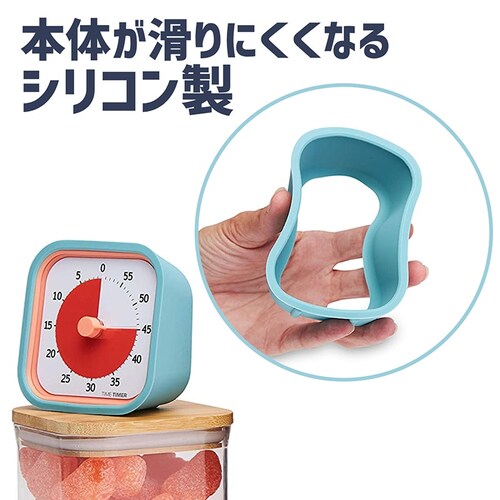 Time Timer MOD Home Edition �^�C���^�C�}�[ ���b�h �z�[���G�f�B�V���� �P�[�X 2�F�Z�b�g �V���N�I�����W & ���C�N�u���[_4