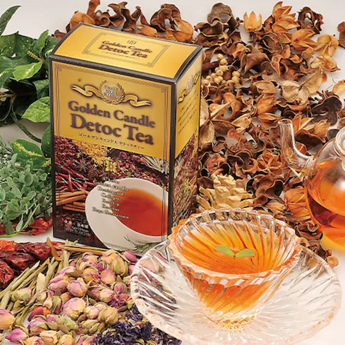 ゴールデンキャンドルデトックティー 日本製 4g×15包 ハーブティー ダイエットティー 腸活 スッキリ スリム 食物繊維 56種ハーブ ダイエットティー フルーティーな甘さ HACCP対応 国内製造_1