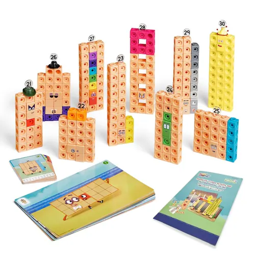 Numberblocks 算数おもちゃ マスリンクキューブ・ナンバーブロックス 算数アクティビティセット(21-30)日本語ガイド付き_5