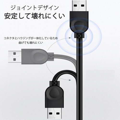 USB�����P�[�u�� 3m USB2.0 �����R�[�h3���[�g�� USB�I�Xto���X �[�d �f�[�^�]�� �p�\�R�� �e���r USB�n�u �J�[�h���[�_�[ �f�B�X�N�h���C�o�[ �Ή�_7