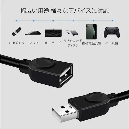 USB�����P�[�u�� 1m USB2.0 �����R�[�h1���[�g�� USB�I�Xto���X �[�d �f�[�^�]�� �p�\�R�� �e���r USB�n�u �J�[�h���[�_�[ �f�B�X�N�h���C�o�[ �Ή�_2