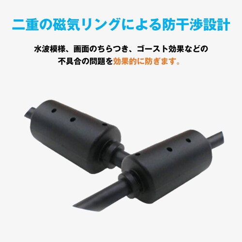 VGA�P�[�u�� 1.5m 2�{�Z�b�g �~�jD-Sub 15�s�� �I�X-�I�X ���掿 1080P�Ή� �m�C�Y�΍� �t�F���C�g�R�A�t�� PC ���j�^�[ �v���W�F�N�^�[ �f�B�X�v���C�P�[�u��_6