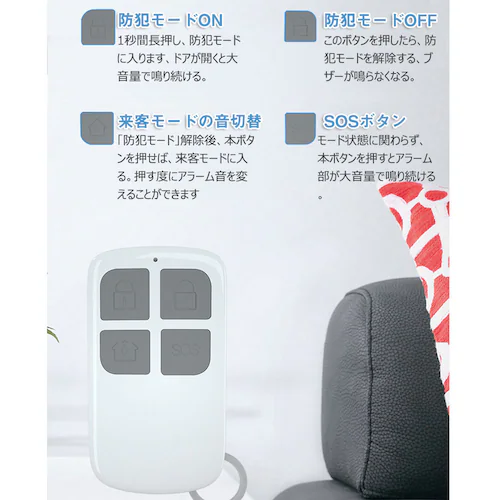 �h�ƃu�U�[ �h�A �� �剹�ʃA���[�� �����R���t�� ON/OFF�����[�g�R���g���[�� ���� �h�ƃO�b�Y �s�R�ҐN���΍� �J���m�Z���T�[ ��l��炵_4