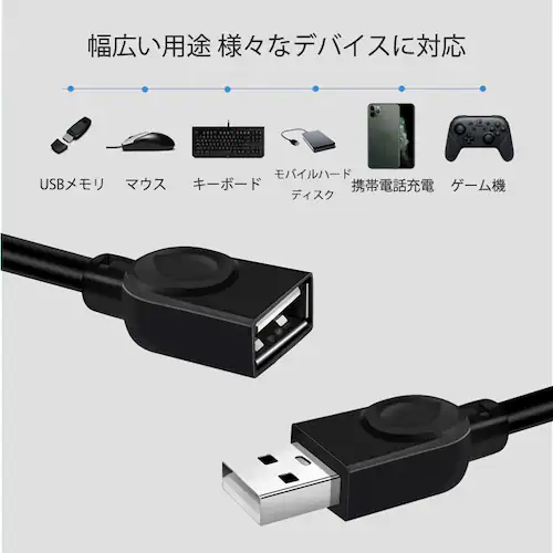 USB�����P�[�u�� 50cm USB2.0 �����R�[�h0.5���[�g�� USB�I�Xto���X �[�d �f�[�^�]�� �p�\�R�� �e���r USB�n�u �J�[�h���[�_�[ �f�B�X�N�h���C�o�[_2