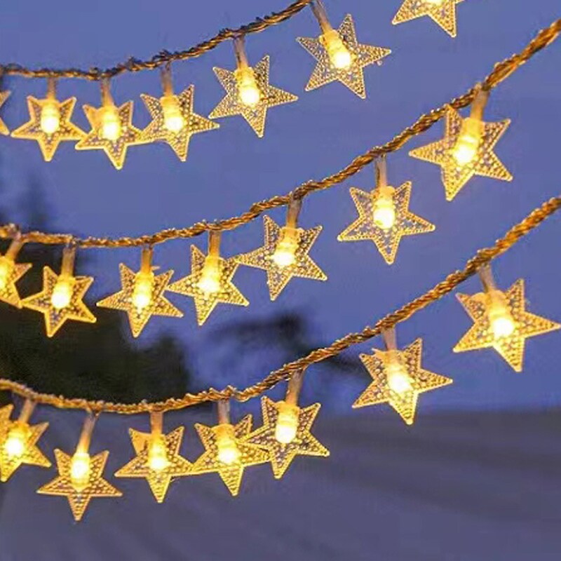 星 カラフル 電池(80球) フェアリーライト ledイルミネーションライト