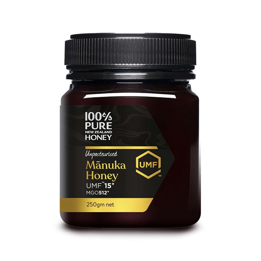 100% Pure New Zealand Manuka Honey UMF15+ マヌカハニー 250g
