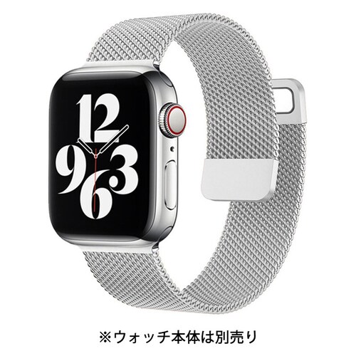 �A�b�v���E�H�b�`�p �V���o�[ 38-41mm �X�e�����X �x���g 1�{ apple watch ���[�v ���C�Œ��߂� �}�O�l�b�g iWatch ������� �j�����p �`�F�[�� series7 6 5 4_1