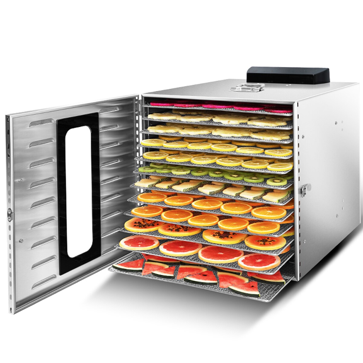 食品乾燥機 12層 フードドライヤー クッキー乾燥機 電気食品脱水機