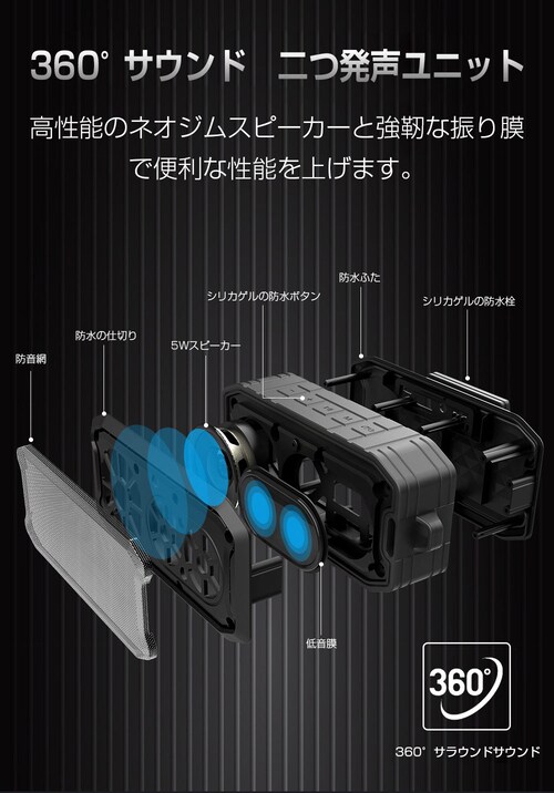 ���C�����X�X�s�[�J�[ �u���b�N �����^�� �n���f�B �h�� �u���[�g�D�[�X�X�s�[�J�[ �|�[�^�u�� �g�� �����C �A�E�g�h�A �d�ቹ iPhone �X�}�z �剹�� �_���X���� �[�d��_10