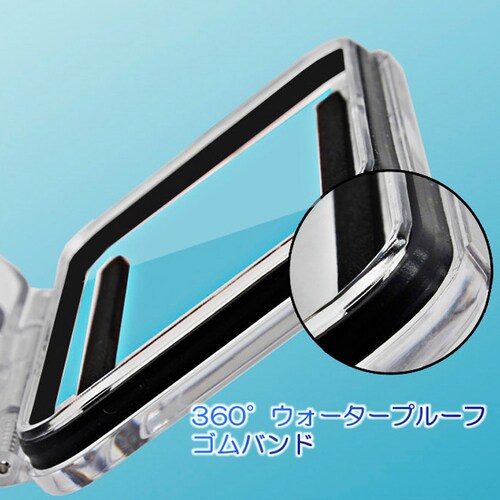 GoPro8 Gopro HERO 8 �h���P�[�X �n�E�W���O �I�v�V�����Ńt�B���^�[�����w���\ �����B�e 45m���[�E�H�[�^�[�v���[�t �_�C�r���O �S�[�v��8 �A�N�Z�T���[_3