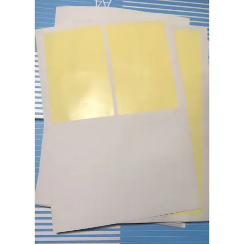 ラベルシール 8面 A4サイズ 50枚 400片 丸角 余白あり ツヤ消し 強粘着タイプ インクジェット レーザープリンター両方対応 インク付きやすい 用紙 OA_1