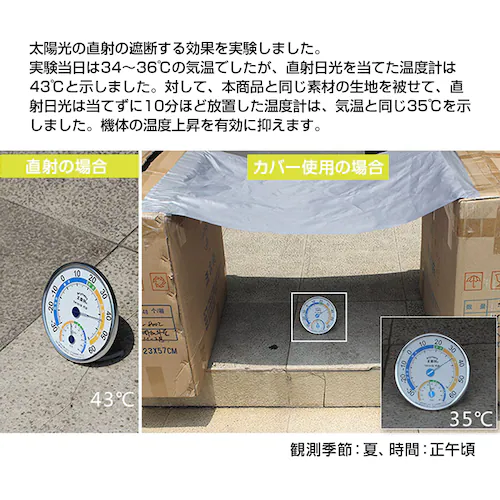 エアコン S(75*26*57) 室外機 全面カバー 被せるだけ 簡単 防水 撥水加工 防塵 断熱 屋外 雨風 日焼け 劣化 防止 遮熱 UVカット 節電 省エネ 庭 ベランダ おすすめ 負担軽減_4