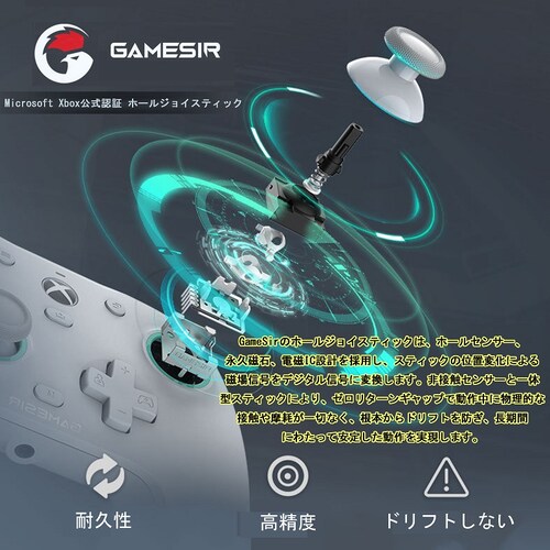 GameSir G7 SE �Q�[���R���g���[���[ �Q�[���p�b�h �L���ڑ� Microsoft�F�؍ς� Xbox Windows �Ή� �h���t�g���� �둀��h�~���b�N �U�����[�^�[ �A�v���Œ�����_6