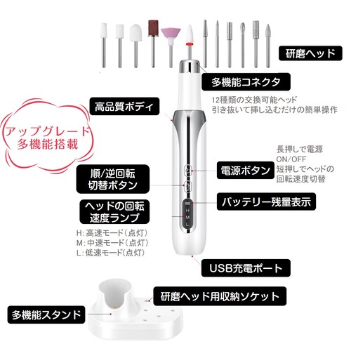 �l�C���}�V�� �d�� �l�C���|���b�V�� �����[�o�[ ���S�� ���� �������� �l�C���I�t �W�F���l�C���I�t �Ô�P�A USB�[�d �w�b�h12�� �[�d�X�^���h�t�� �v���[���g_5