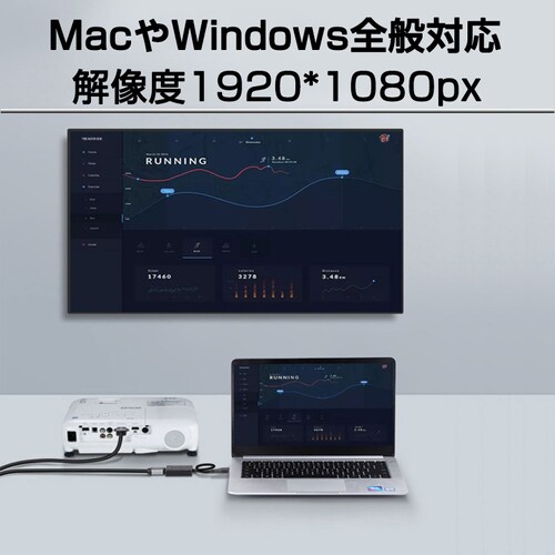 USB VGA �ϊ��P�[�u�� ���F USB 3.0 to VGA D-sub ���X 15�s�� 1080P �t��HD �p�\�R�� Mac �m�[�gPC �f�B�X�v���[ ���� ���j�^�[ �v���W�F�N�^�[�ڑ�_2