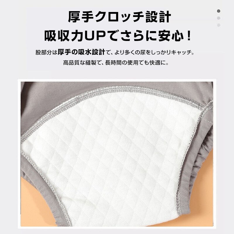 吸水ショーツ オレンジ L 1枚 尿漏れケアパンツ 失禁パンツ 女性 婦人