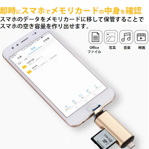 5in1 TypeC USB MicroUSB SD TF�J�[�h���[�_�[ OTG�ϊ��R�l�N�^ Macbook �������J�[�h�f�[�^�ڍs �o�b�N�A�b�v �X�}�z �ۑ��ړ�Android �^�u���b�g_8