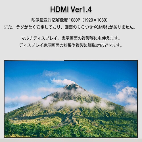 HDMI�[�q�Ή� �f���P�[�u�� 1.5m �I�X--�I�X 1080P�Ή� �f�B�X�v���C�ڑ��p �e���r�E�v���W�F�N�^�[�Ή�_2