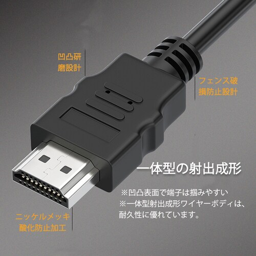 HDMI�[�q�Ή� �f���P�[�u�� 1.5m �I�X--�I�X 1080P�Ή� �f�B�X�v���C�ڑ��p �e���r�E�v���W�F�N�^�[�Ή�_7
