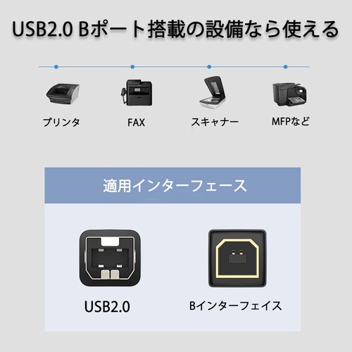 �v�����^�[�pUSB-AtoB�P�[�u�� 50cm USB2.0 �R�[�h0.5���[�g�� USBA�I�Xto��USBB�I�X �f�[�^�]�� �p�\�R�� �X�L���i�[ �����@ �L���ڑ� �R�l�N�^ �L���m�� ���F_10