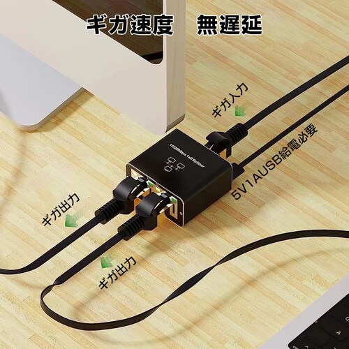 LAN����� 1Gbps �M�K LAN�|�[�g���� �g�� �A�_�v�^�[ RJ45 �������p�R�l�N�^ lan�n�u ���[�^�[2�|�[�g �l�b�g���[�N�X�v���b�^�A�_�v�^ CAT5 CAT6 CAT7_3