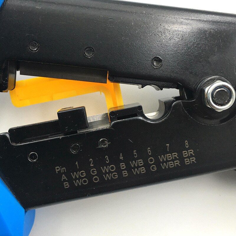 LANケーブル自作セット 貫通コネクタ20個+かしめ工具+LANテスター+
