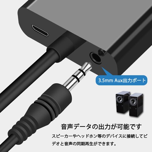 HDMI �I�X VGA AUX ���X �[�d 3.5mm�����@�\�t �ϊ��A�_�v�^�[ PS4 �X�C�b�` Macbook �Ή� �I�[�f�B�I�W���b�N�t�� �� �P���� �ϊ��P�[�u�� V1.4 1080P_9