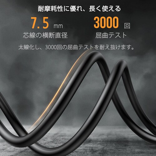 HDMI�P�[�u�� 3m v2.0 4K 60Hz OD7.5���� �I�X �I�X ���� ���� 4K 3D ���x�� �t���n�C�r�W���� �n�C�X�s�[�h�]�� �p�\�R�� �f�B�X�v���C �Q�[�� �g�� ���� �ڑ�_8