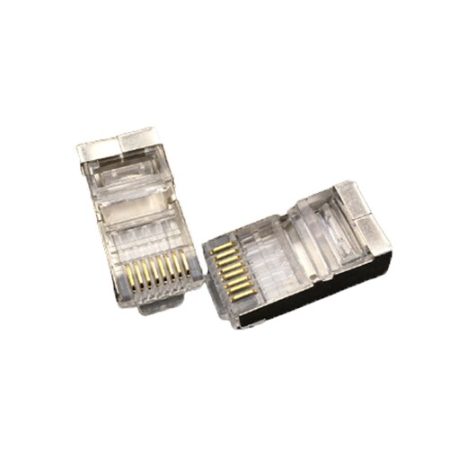 LAN�v���O 2�Z�b�g ���� RJ45 �����J�o�[ �A�_�v�^ CAT6A�Ή� 8Pin 10Gbps�Ή� �M�K������Ή� �������ʐM LAN�P�[�u�� ����H�� DIY�O�b�Y�y������s�z_2