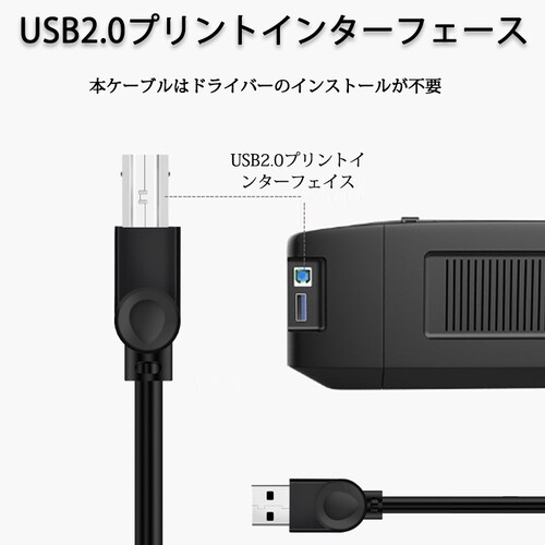 �v�����^�[�pUSB-AtoB�P�[�u�� 3m USB2.0 �R�[�h3���[�g�� USBA�I�Xto��USBB�I�X �f�[�^�]�� �p�\�R�� �X�L���i�[ �����@ �L���ڑ� �R�l�N�^ �L���m�� ���F_6