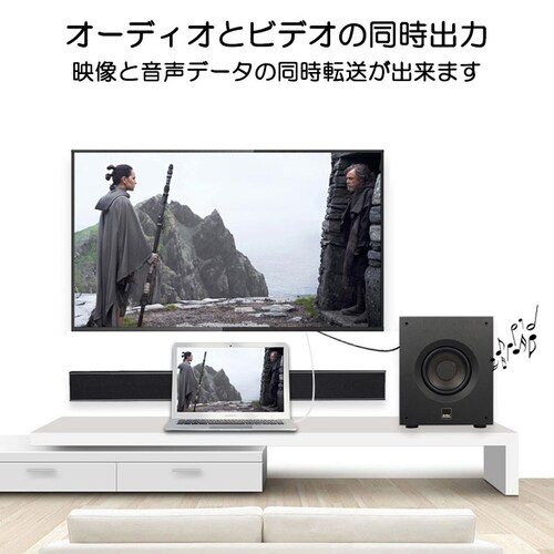 MiniDP to HDMI 4K �ϊ��P�[�u�� 1.8�� ���F �A�_�v�^�[ Mini DisplayPort �I�X to HDMI �I�X MacPC �m�[�g�p�\�R�� TV �f�B�X�v���C_3