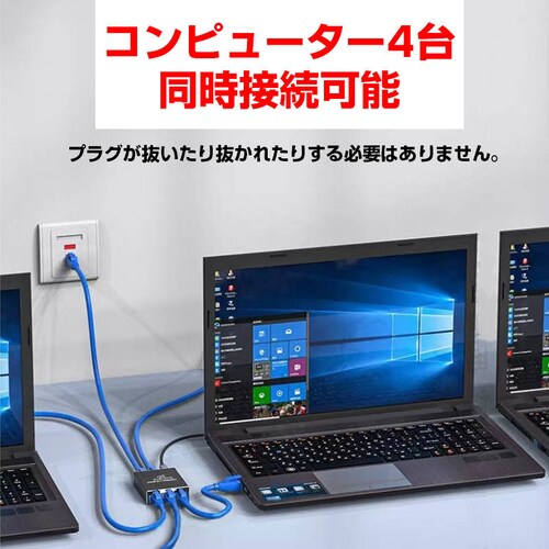 LAN����� 4�|�[�g 1Gbps �M�K LAN�|�[�g���� �g�� �A�_�v�^�[ RJ45 �������p�R�l�N�^ lan�n�u ���[�^�[ �l�b�g���[�N�X�v���b�^�A�_�v�^ CAT5 CAT6 CAT7_1