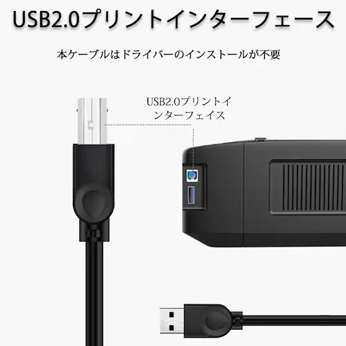 �v�����^�[�pUSB-AtoB�P�[�u�� 10m USB2.0 �R�[�h10���[�g�� USBA�I�Xto��USBB�I�X �f�[�^�]�� �p�\�R�� �X�L���i�[ �����@ �L���ڑ� �R�l�N�^ �L���m�� ���F_6