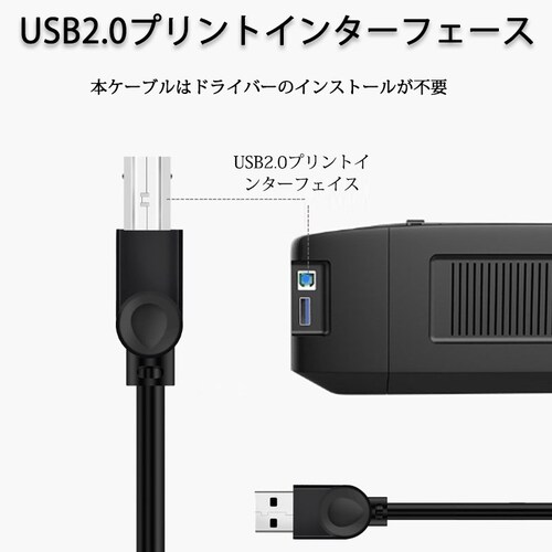 �v�����^�[�pUSB-AtoB�P�[�u�� 1.5m USB2.0 �R�[�h1.5���[�g�� USBA�I�Xto��USBB�I�X �f�[�^�]�� �p�\�R�� �X�L���i�[ �����@ �L���ڑ� �R�l�N�^ �L���m�� ���F_6