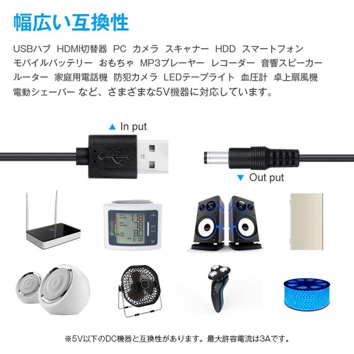 USB DC 11in1 �ϊ��P�[�u�� 1m �d�� �[�d DC�v���O �T�C�Y�ϊ� Type-C miniUSB microUSB �Ή� �W���b�N �A�_�v�^ �R�[�h �����p �Ɠd PC �X�s�[�J�[ �h��_4