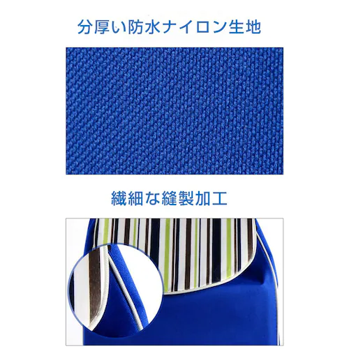 キャリーカート用バッグ 花ブラウン bag for carry cart 買い物バッグ キャリーケース カバー 防水 折り畳み 大容量 ショッピング 旅行 弊社のキャリーカートも対応【代引き不可】_3