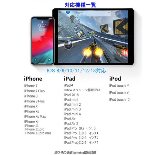 iPhone �C���z�� �[�d �R�l�N�^ �ϊ��P�[�u�� lightning �[�d ���y�ʘb���� �[�d��C���z���ϊ��A�_�v�^ iPhone11 pro Xs/Xs max/Xr/8/8plus/7/7pl_4