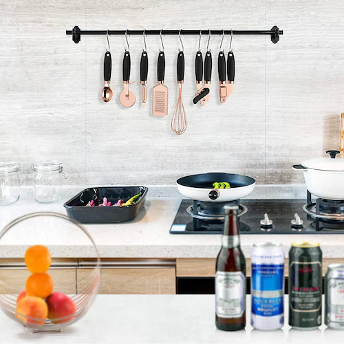 キッチングッズ 調理器具 キッチンツール ピザカッター 泡たて ピーラー アイスクリームスプーン おろし 缶切り にんにく潰し器 7点セット 洋食料理 安い お得_2