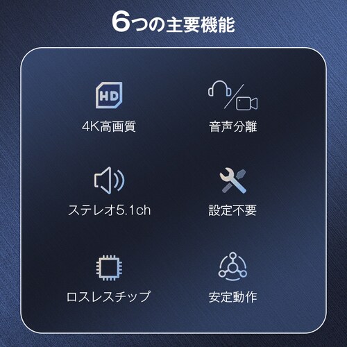 HDMI�[�q�Ή� ���������A�_�v�^ 4K/30Hz�Ή� ���f�W�^�� SPDIF 3.5mm�o�� �Q�[���@�Ή� �f������������_1