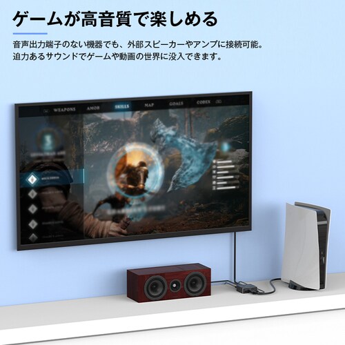 HDMI�[�q�Ή� ���������A�_�v�^ 4K/30Hz�Ή� ���f�W�^�� SPDIF 3.5mm�o�� �Q�[���@�Ή� �f������������_6