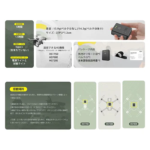 Holy Stone �����[�gID �O�t�� ���M�@ HSRID01_2