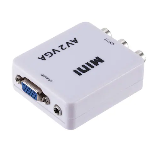 AV VGA �ϊ��R���o�[�^�[ ���F RCAtoVGA D-sub 15�s���A�_�v�^�[ RCA�A�i���O�ϊ� DVD �ԍڃ`���[�i�[ ���j�^�[�ڑ� �r�f�I�f�b�L SFC�o�� 1080P_8