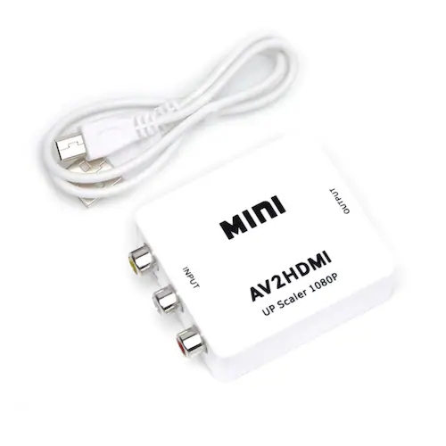 AV HDMI �ϊ��R���o�[�^�[ ���F RCA to HDMI�A�_�v�^�[ RCA�A�i���O����HDMI�f�W�^���ϊ� DVD �ԍڃ`���[�i�[ ���j�^�[�ڑ� �r�f�I�f�b�L SFC�o�� 1080P_7