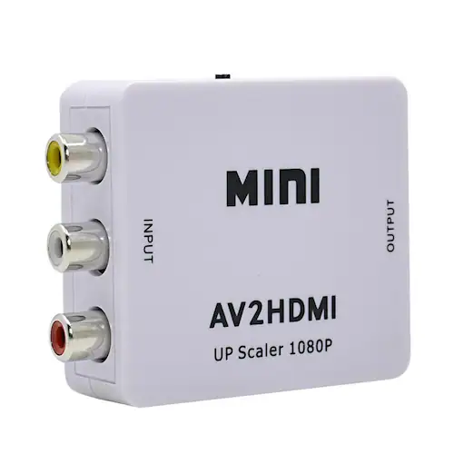 AV HDMI �ϊ��R���o�[�^�[ ���F RCA to HDMI�A�_�v�^�[ RCA�A�i���O����HDMI�f�W�^���ϊ� DVD �ԍڃ`���[�i�[ ���j�^�[�ڑ� �r�f�I�f�b�L SFC�o�� 1080P_9