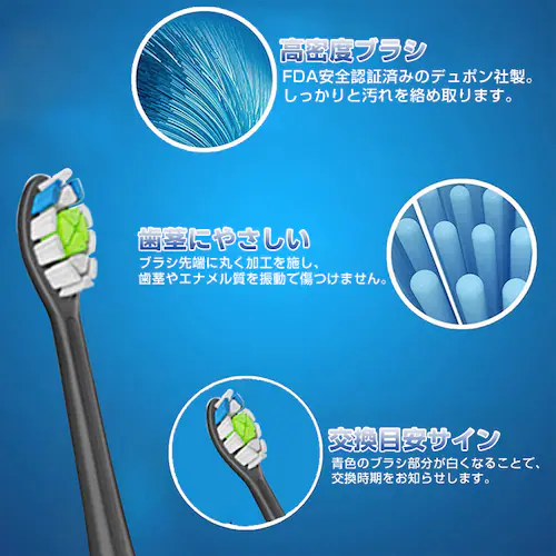 電動歯ブラシヘッド 歯垢除去 替えブラシ 4個セット 口臭対策 フィリップス 互換 ソニッケアー 個別包装 ステイン プラーク除去 口腔ケア 音波振動 スペア 予備_4